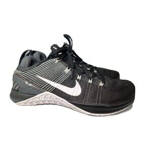 Nike Metcon DSX Flyknit 2 Shoes Men's Size 8.5 Sneakers Black - 924423-010
